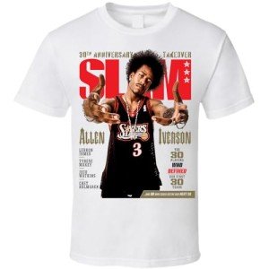 Allen Iverson Slam Cover T-Shirt - White