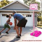 Toddler Basketball Hoop for Girls - Adjustable Pink