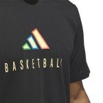 adidas Men's Graphic Basketball T-Shirt - Black