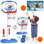 Adjustable Toddler Basketball Hoop with 6 Balls