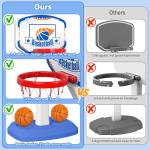 Adjustable Toddler Basketball Hoop with 6 Balls