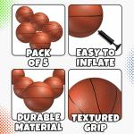 Mini Basketball Set for Kids - 6 Inch Pack