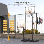 Adjustable 8.5ft Portable Basketball Hoop for All Ages