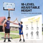 Aimking Adjustable Portable Basketball Hoop for All