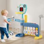 Adjustable 5-in-1 Toddler Sports Center Hoop