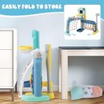 Adjustable 5-in-1 Toddler Sports Center Hoop