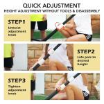 WIN.MAX Adjustable Kids Basketball Hoop 29" Backboard