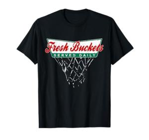 Fresh Buckets Basketball Player T-Shirt