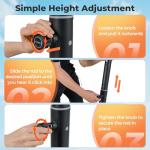 Adjustable Outdoor Basketball Hoop with Wheels