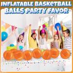 12-Pack Inflatable Basketball Beach Balls for Kids