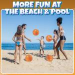 12-Pack Inflatable Basketball Beach Balls for Kids