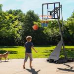Adjustable 10FT Outdoor Basketball Hoop with Backboard