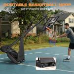 Adjustable 10FT Outdoor Basketball Hoop with Backboard