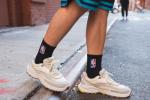 NBA Men's Cushioned Crew Socks 6 Pack - Black