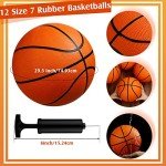 Jexine Bulk Basketball Set - 12 Official Size 7