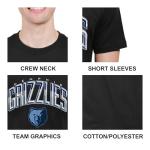 Ultra Game Men's Black Short Sleeve Basketball Tee