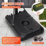 Adjustable Portable Basketball Hoop with Shatterproof Backboard