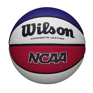 Wilson NCAA Size 7 Basketball - Red/White/Blue