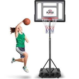 Adjustable Kids Basketball Hoop - 33 Inch Backboard
