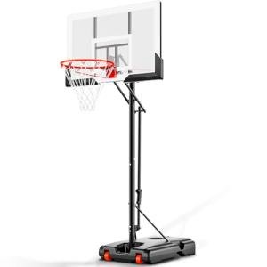 Portable 44-Inch Adjustable Basketball Hoop for All Ages