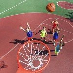 GoSports Indoor/Outdoor Rubber Basketballs - 6 Pack