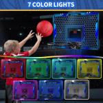 Mini Over-Door Basketball Hoop with LED Lights
