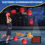 Mini Over-Door Basketball Hoop with LED Lights