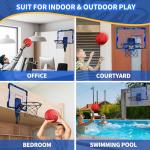 Mini Over-Door Basketball Hoop with LED Lights