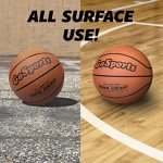GoSports Indoor/Outdoor Rubber Basketballs - 6 Pack