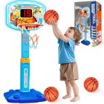 Adjustable Indoor Toddler Basketball Hoop Set