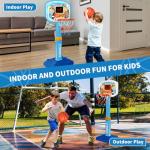 Adjustable Indoor Toddler Basketball Hoop Set