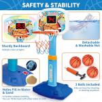 Adjustable Indoor Toddler Basketball Hoop Set