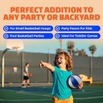 Mini Rubber Basketballs 7 Inch - Assorted Colors (4 Pack)