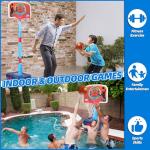 4-in-1 Adjustable Basketball Hoop and T-Ball Set