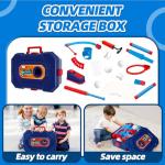 4-in-1 Adjustable Basketball Hoop and T-Ball Set