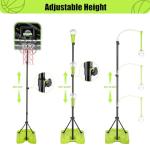 Adjustable 4-in-1 Kids Basketball and Tball Set