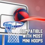 Mini Rubber Basketballs 7 Inch - Assorted Colors (4 Pack)