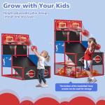 Kids Double Basketball Hoop Arcade Game Set