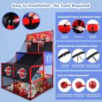Kids Double Basketball Hoop Arcade Game Set