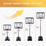 Adjustable Kids Basketball Hoop for Ages 3-8