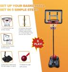 Adjustable Kids Basketball Hoop for Ages 3-8