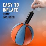 Mini Rubber Basketballs 7 Inch - Assorted Colors (4 Pack)