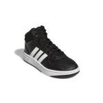 adidas Hoops 3.0 Kids Basketball Shoe - Black/White