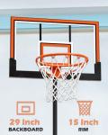 WIN.MAX Adjustable Kids Basketball Hoop for Pool