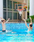WIN.MAX Adjustable Kids Basketball Hoop for Pool