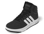 adidas Hoops 3.0 Kids Basketball Shoe - Black/White