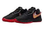 NIKE Men's Modern Basketball Shoes, Black/Red