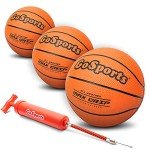 GoSports Mini Basketballs 3 Pack with Pump