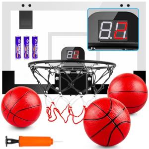 Treywell Mini Indoor Basketball Hoop with Scoreboard