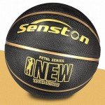 Senston Official Size 7 Rubber Basketball with Pump